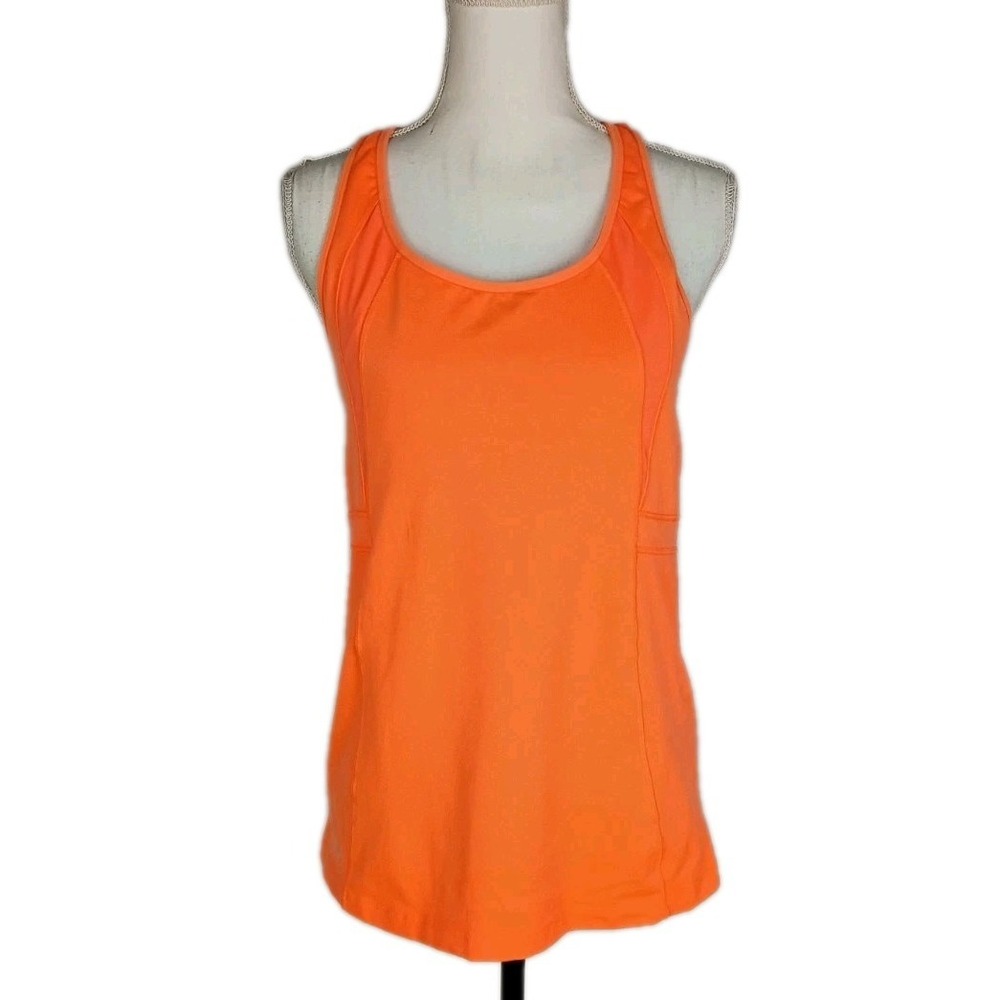 Athleta Women's orange Racerback tank Top Size XL